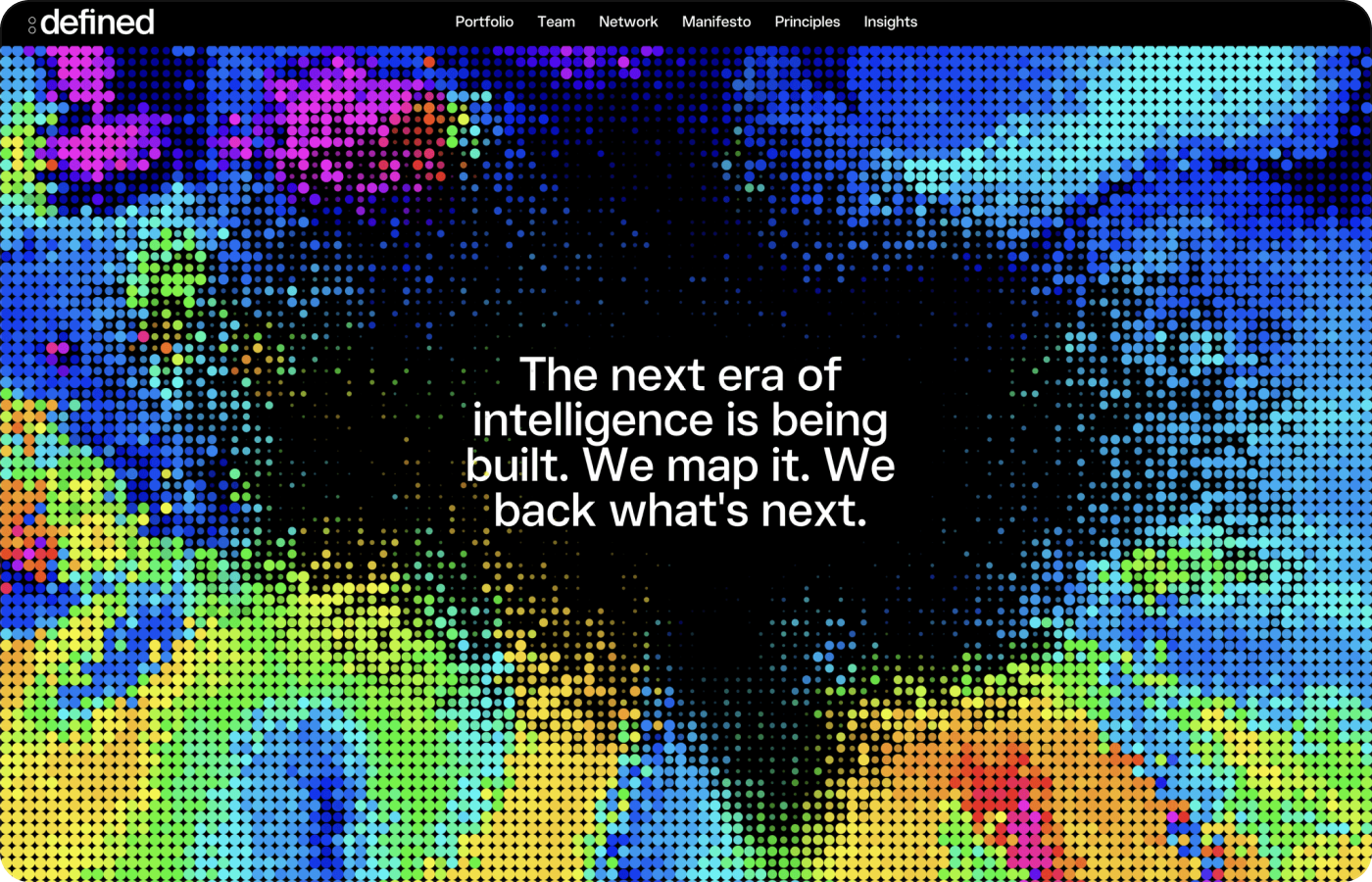 Generated website example