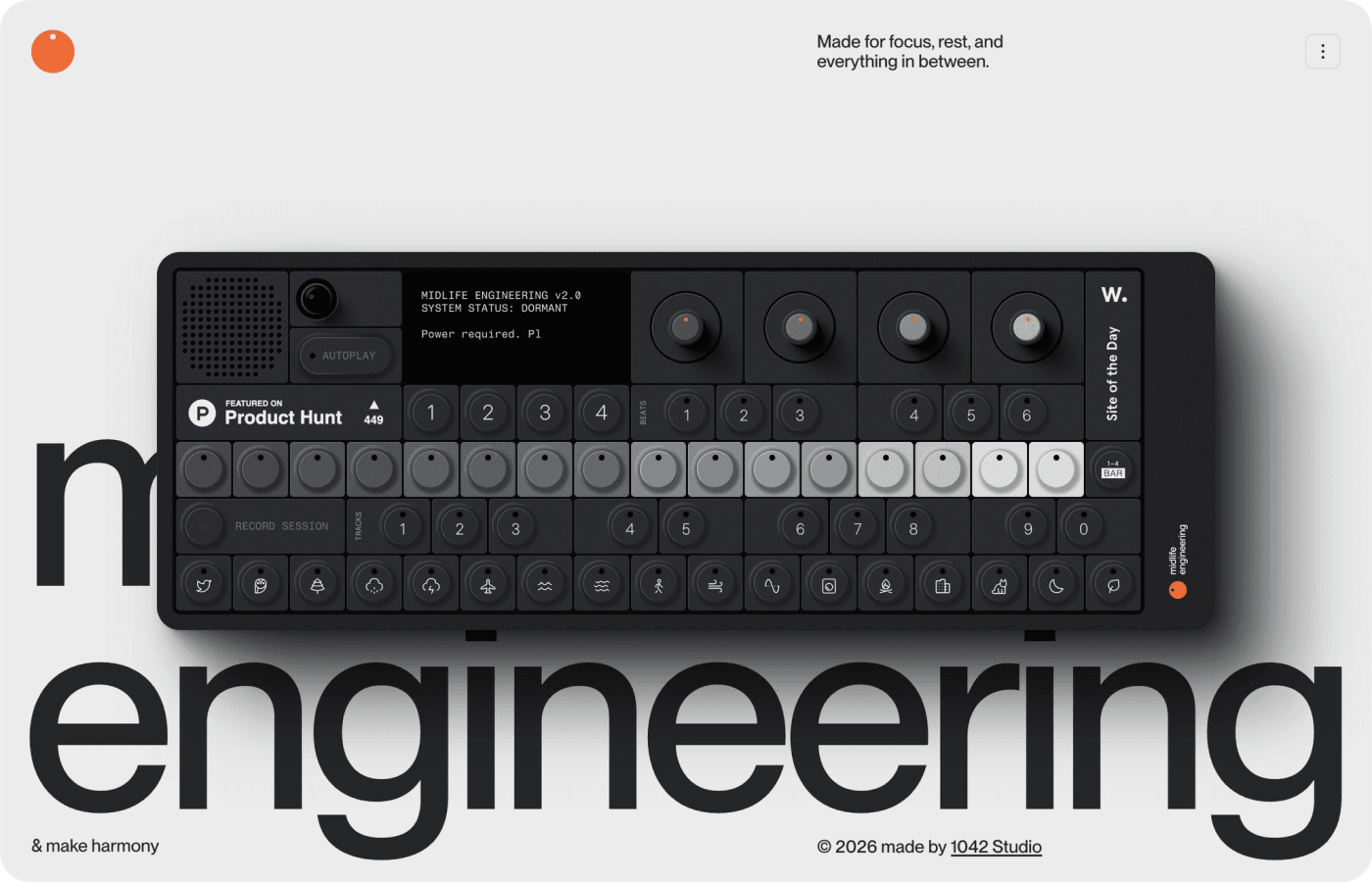 Generated website example